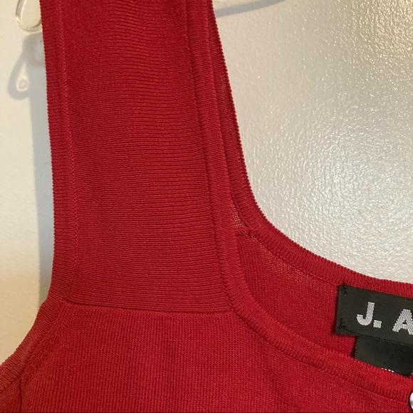 Button Down cropped Sleeveless Sweater Tank Large by J.A.C. - Picture 13 of 14